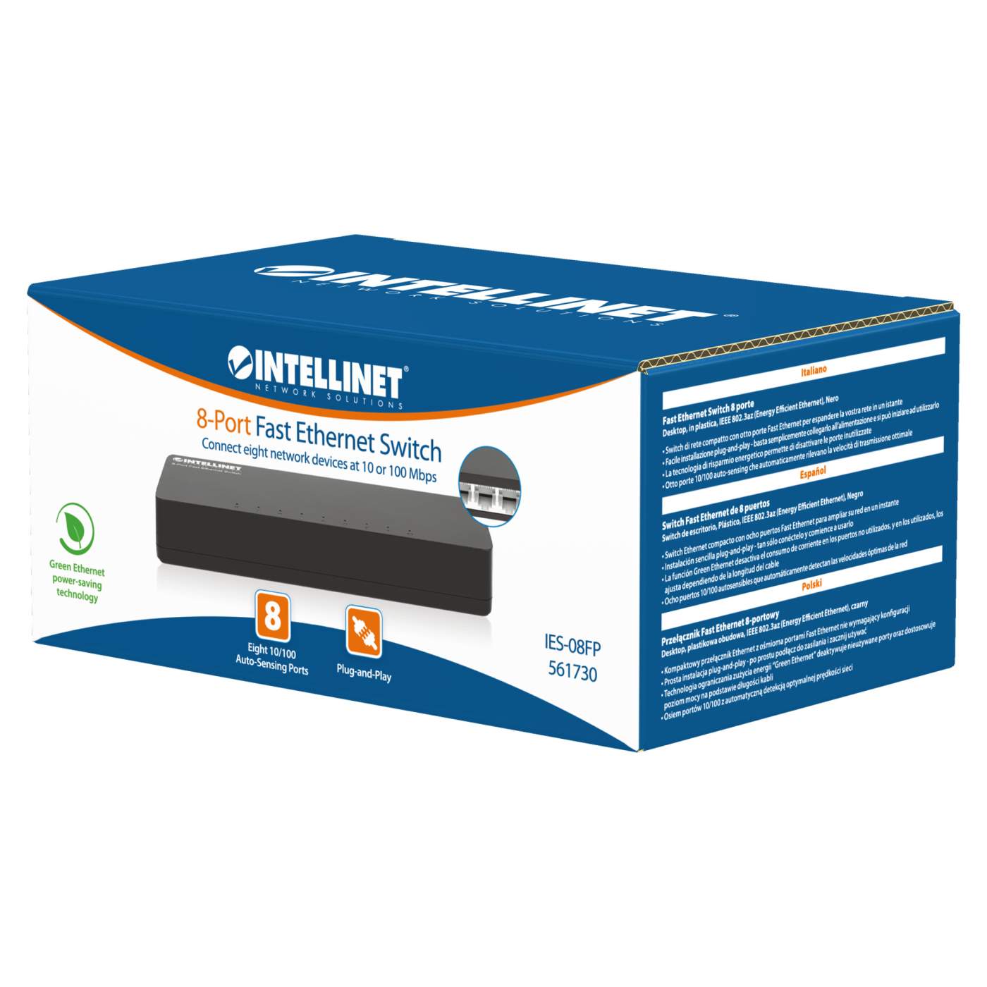 Switch con 8 puertos Fast Ethernet Packaging Image 2