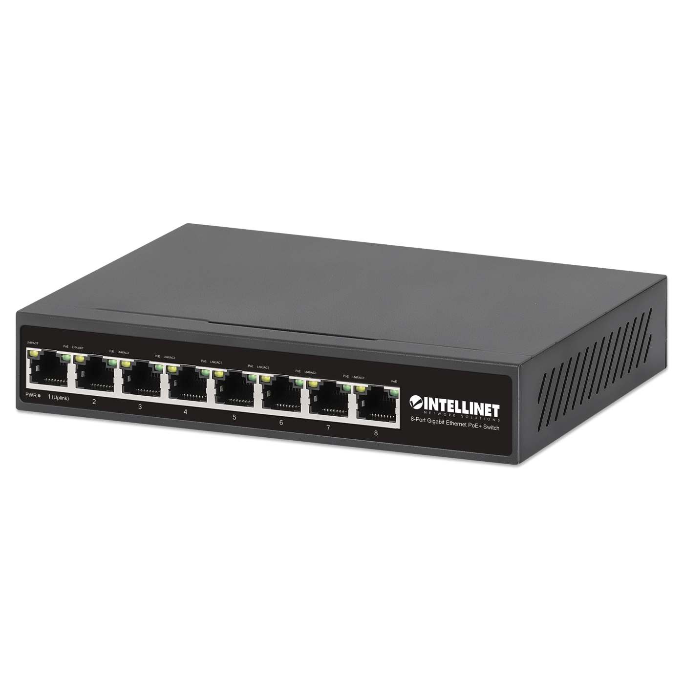 Switch PoE Gigabit Ethernet de 8 puertos Image 1
