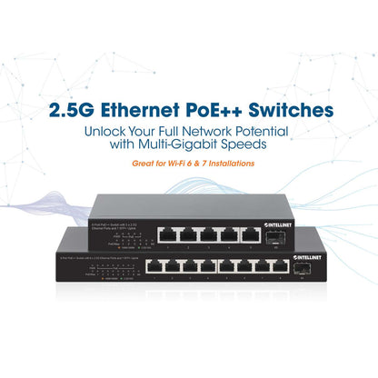 Switch PoE++ con 8 puertos Ethernet 2.5G y 1 enlace ascendente SFP+ Image 9