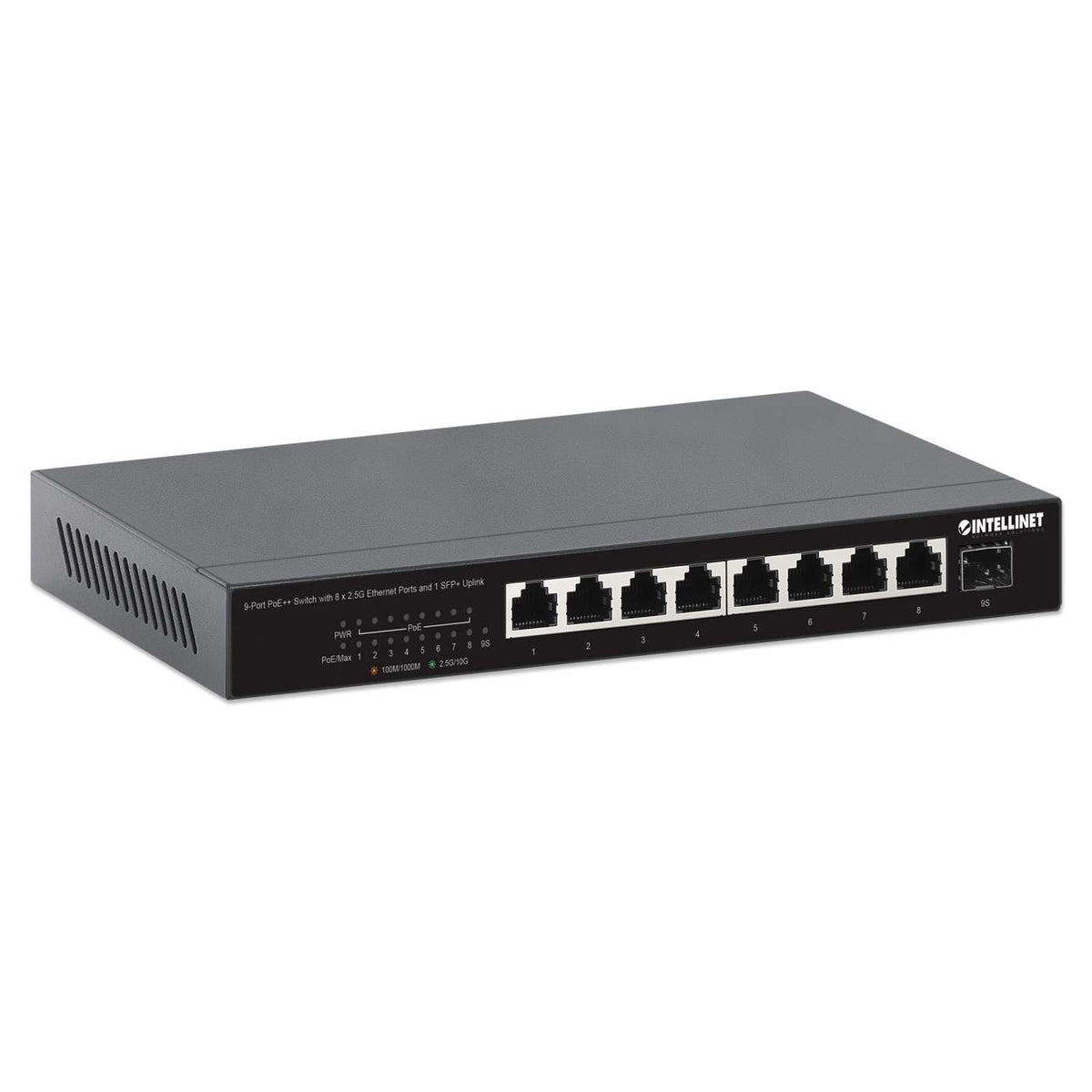 Switch PoE++ de 9 puertos con 8 puertos Ethernet de 2,5 G y 1 enlace Uplink SFP+ de 230 W Image 2