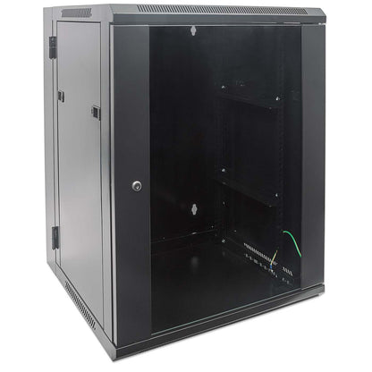Gabinete mural abatible 19", 9U, Ensamblado Image 2