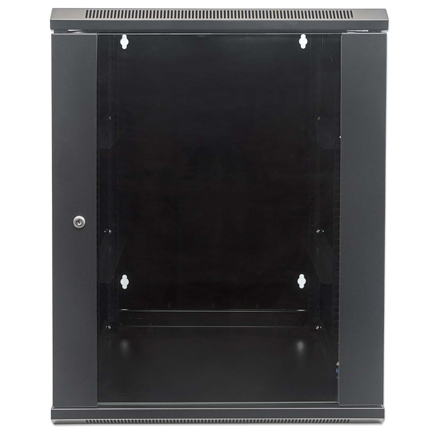 Gabinete mural abatible 19", 9U, Ensamblado Image 3