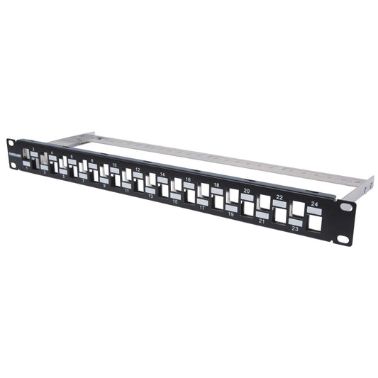 Panel de parcheo modular de 24 puertos, 1U Image 1