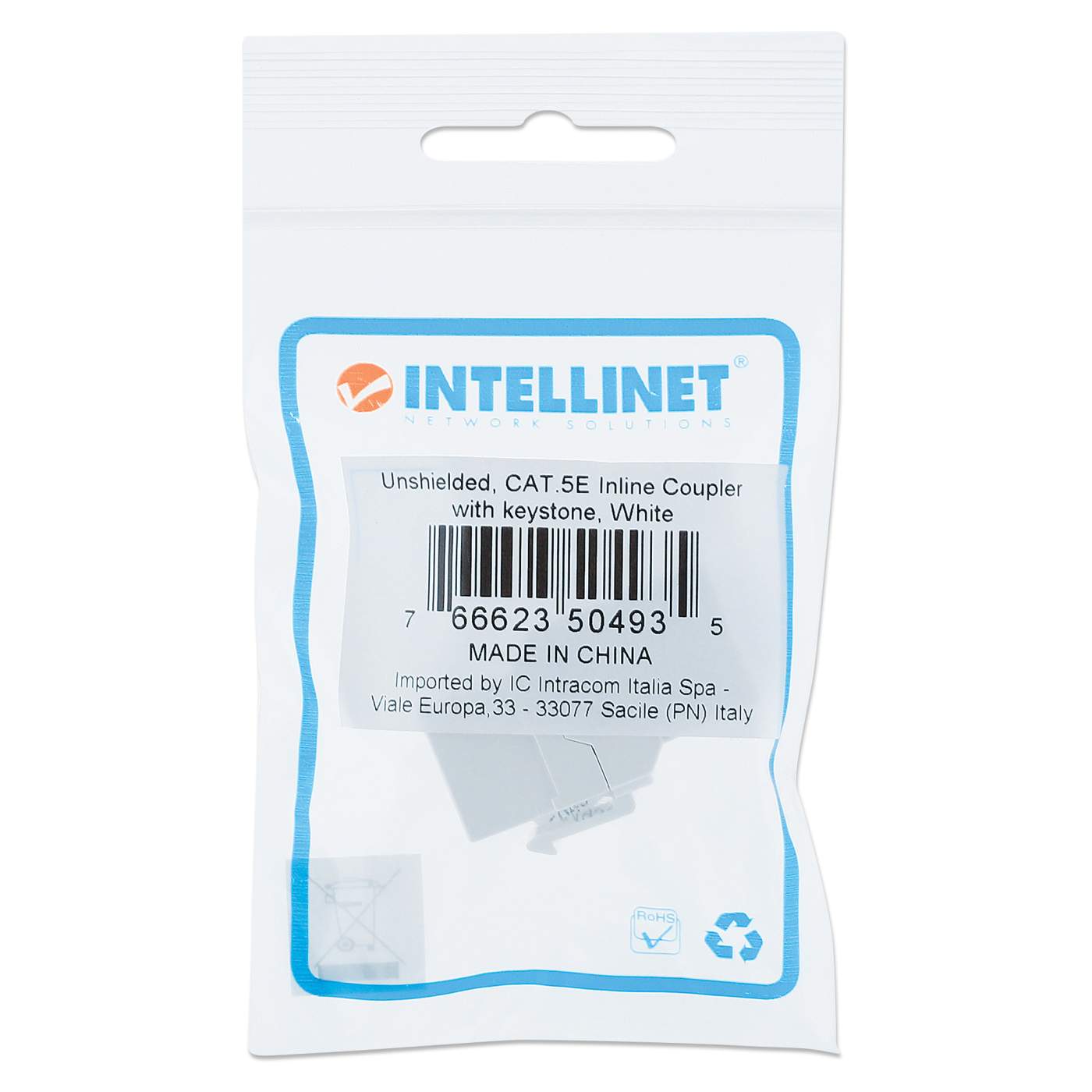 COPLE RJ45-RJ45 CAT5E KEYSTONE BLANCO UTP Packaging Image 2