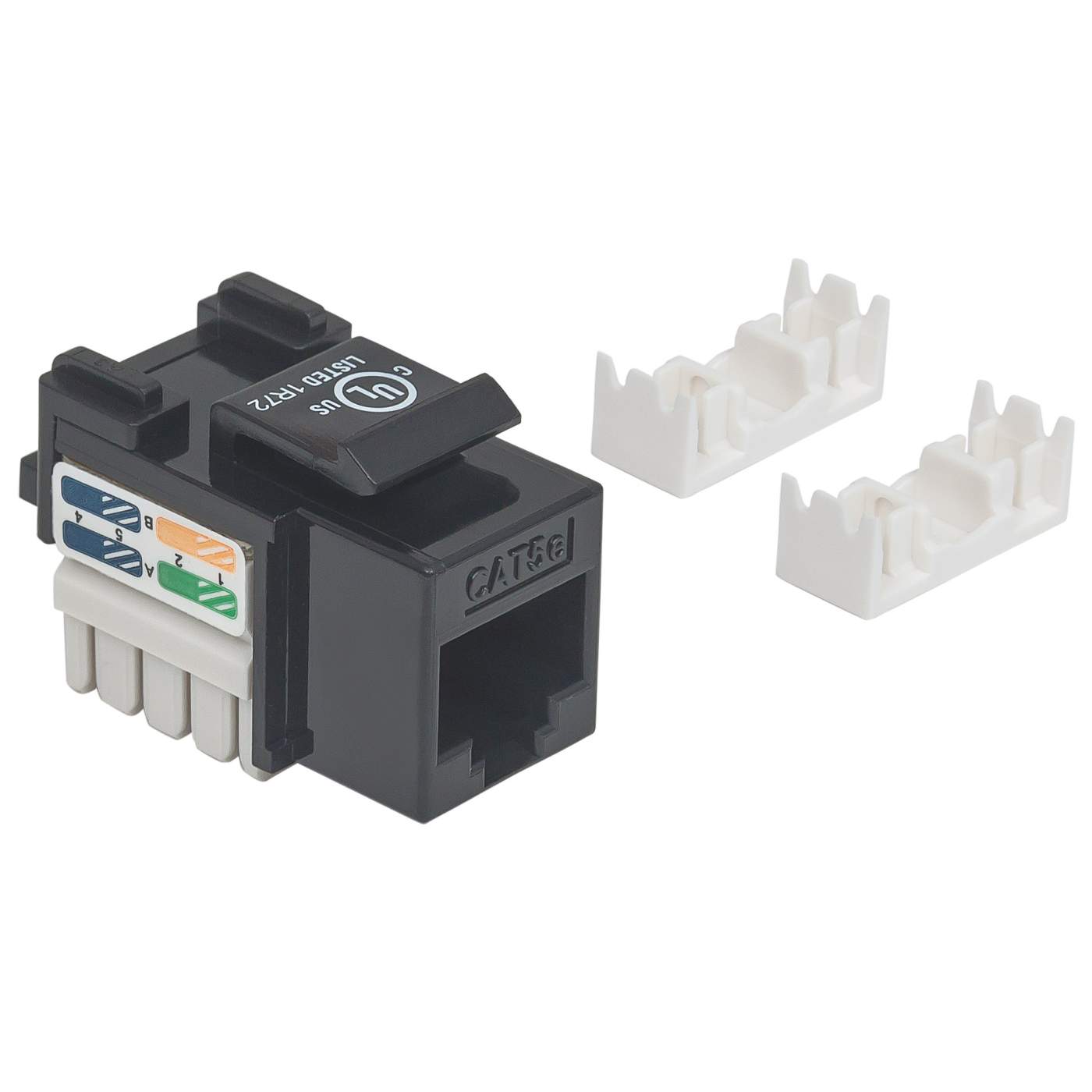 JACK RJ45 CAT5E KEYSTONE DE IMPACTO NEGRO Image 3