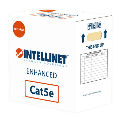 Bobina de cable UTP Cat5e CCA, gris, 305 m Packaging Image 2