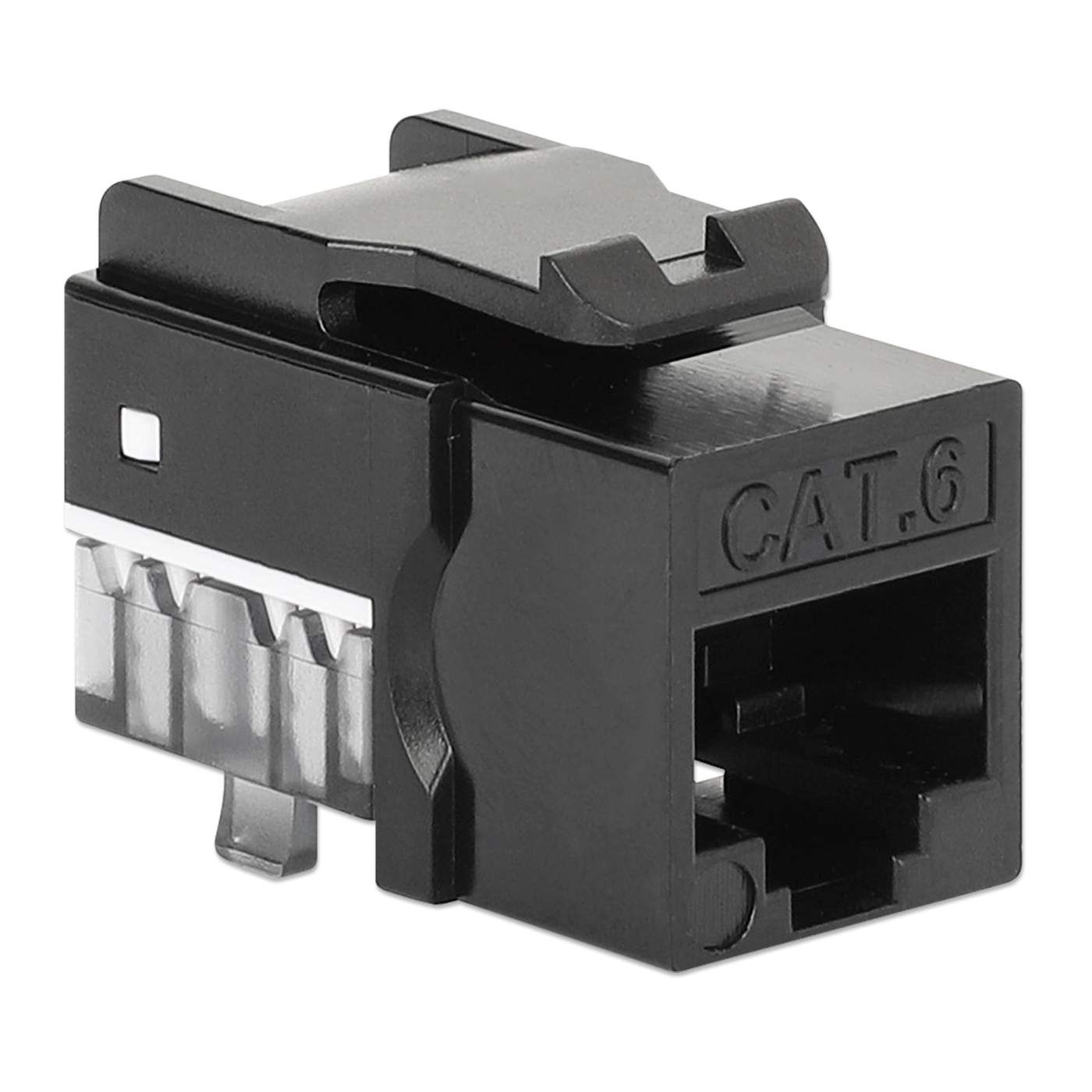 Paquete de 25 Jacks Keystone Slim Cat6, Negro Image 3