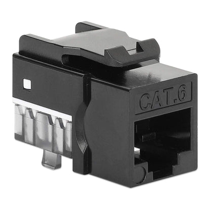 Paquete de 25 Jacks Keystone Slim Cat6, Negro Image 3