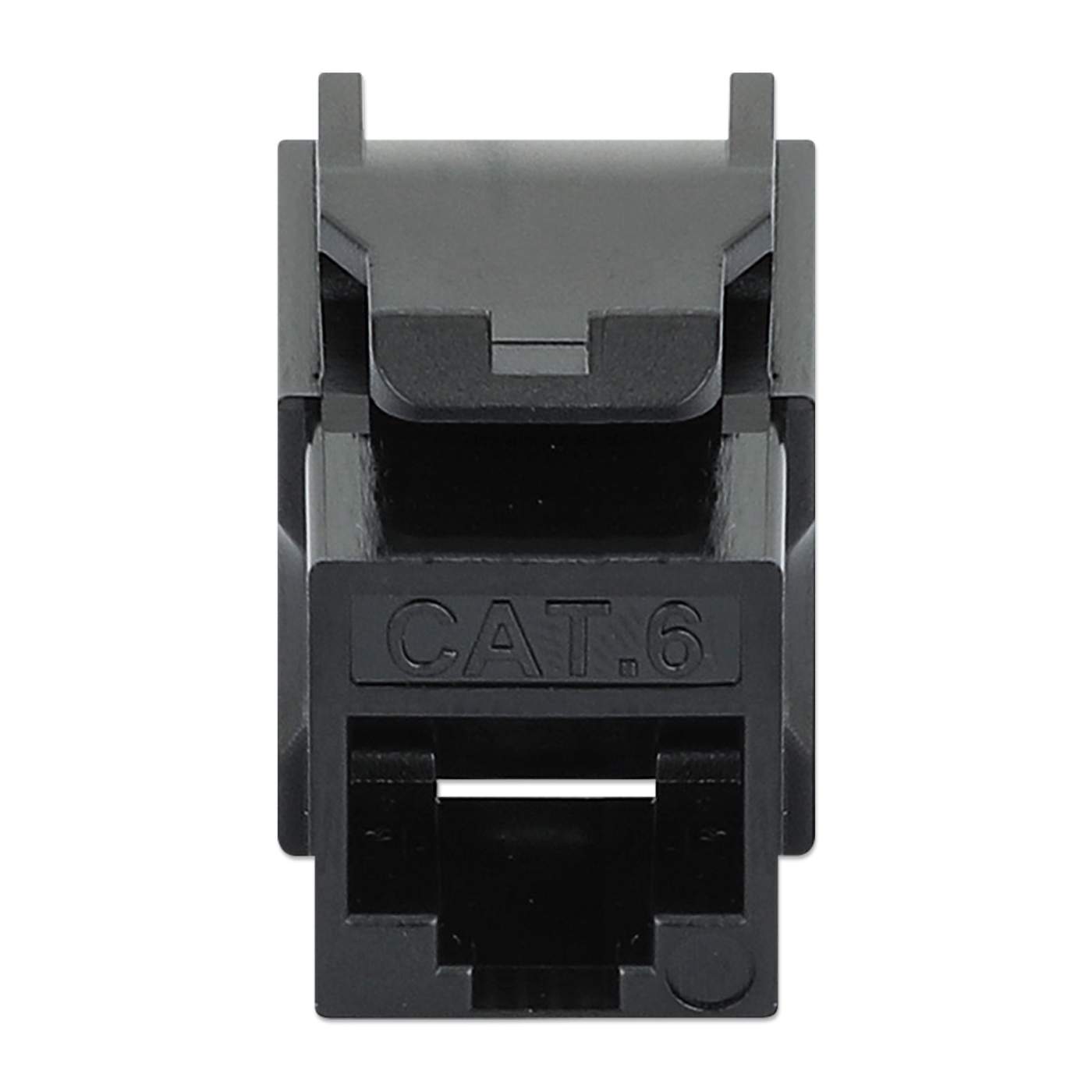 Paquete de 25 Jacks Keystone Slim Cat6, Negro Image 4