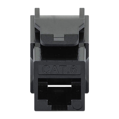 Paquete de 25 Jacks Keystone Slim Cat6, Negro Image 4