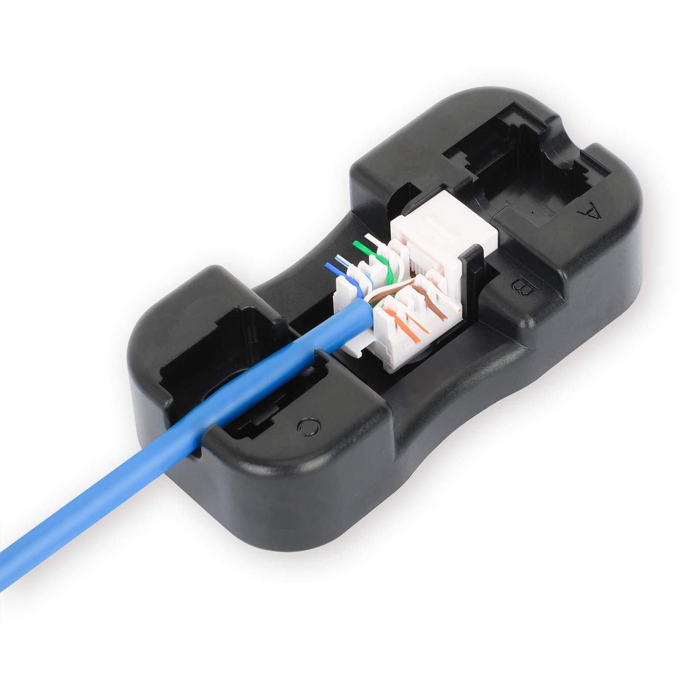Paquete de 25 Jacks Keystone Slim Cat6, Negro Image 8