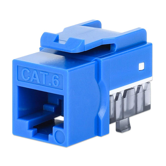 Paquete de 25 Jacks Keystone Slim Cat6, Azul Image 1