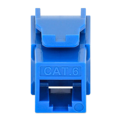 Paquete de 25 Jacks Keystone Slim Cat6, Azul Image 4