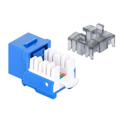 Paquete de 25 Jacks Keystone Slim Cat6, Azul Image 6
