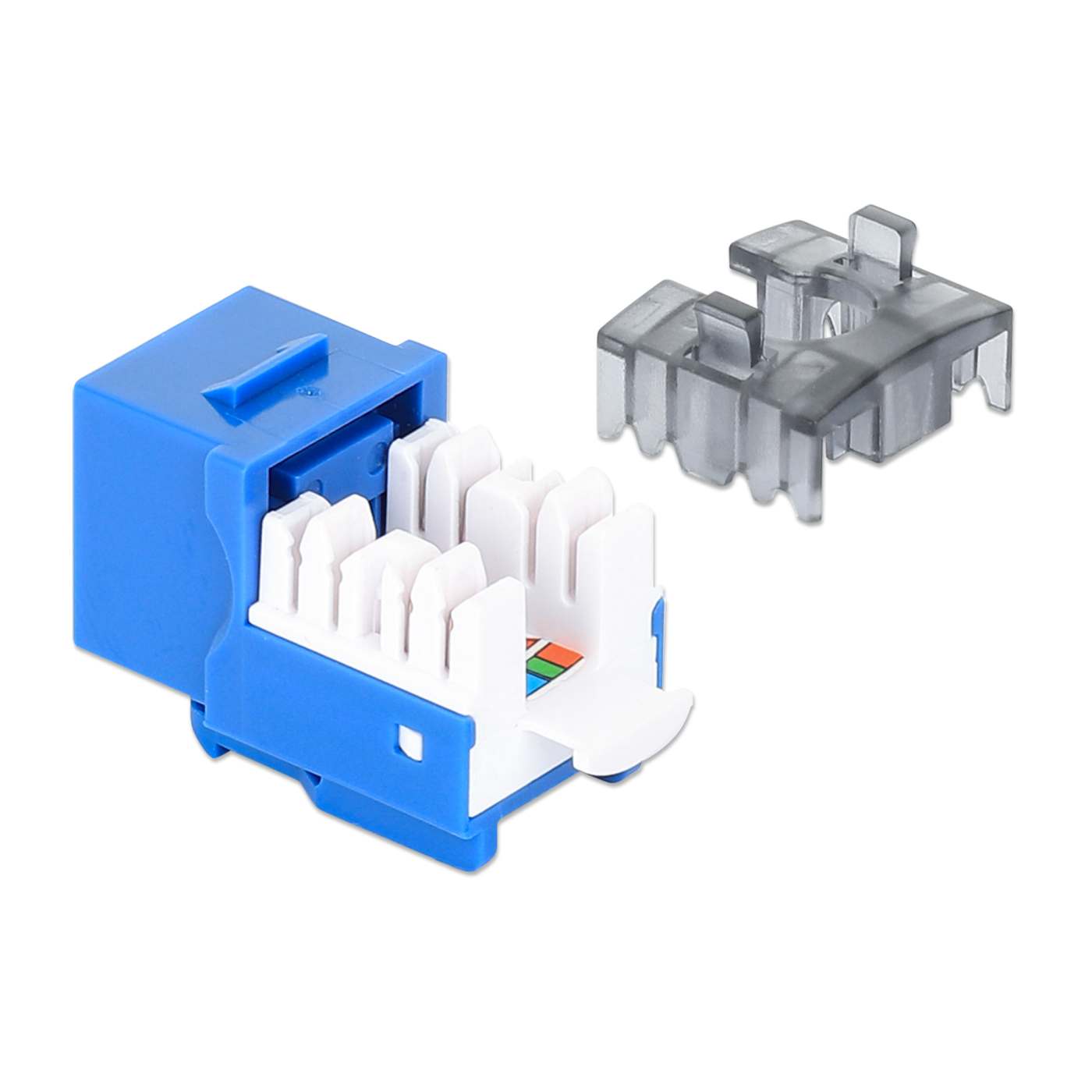 Paquete de 25 Jacks Keystone Slim Cat6, Azul Image 6