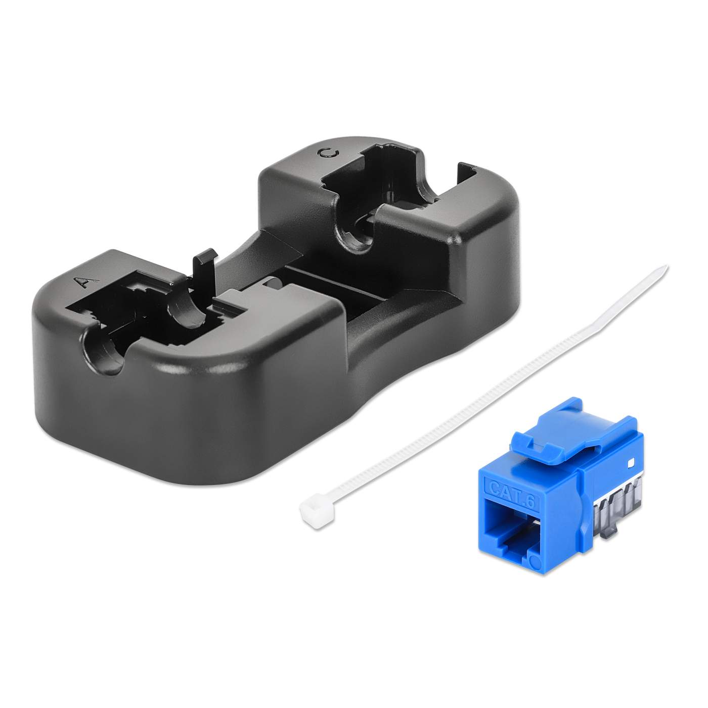 Paquete de 25 Jacks Keystone Slim Cat6, Azul Image 7