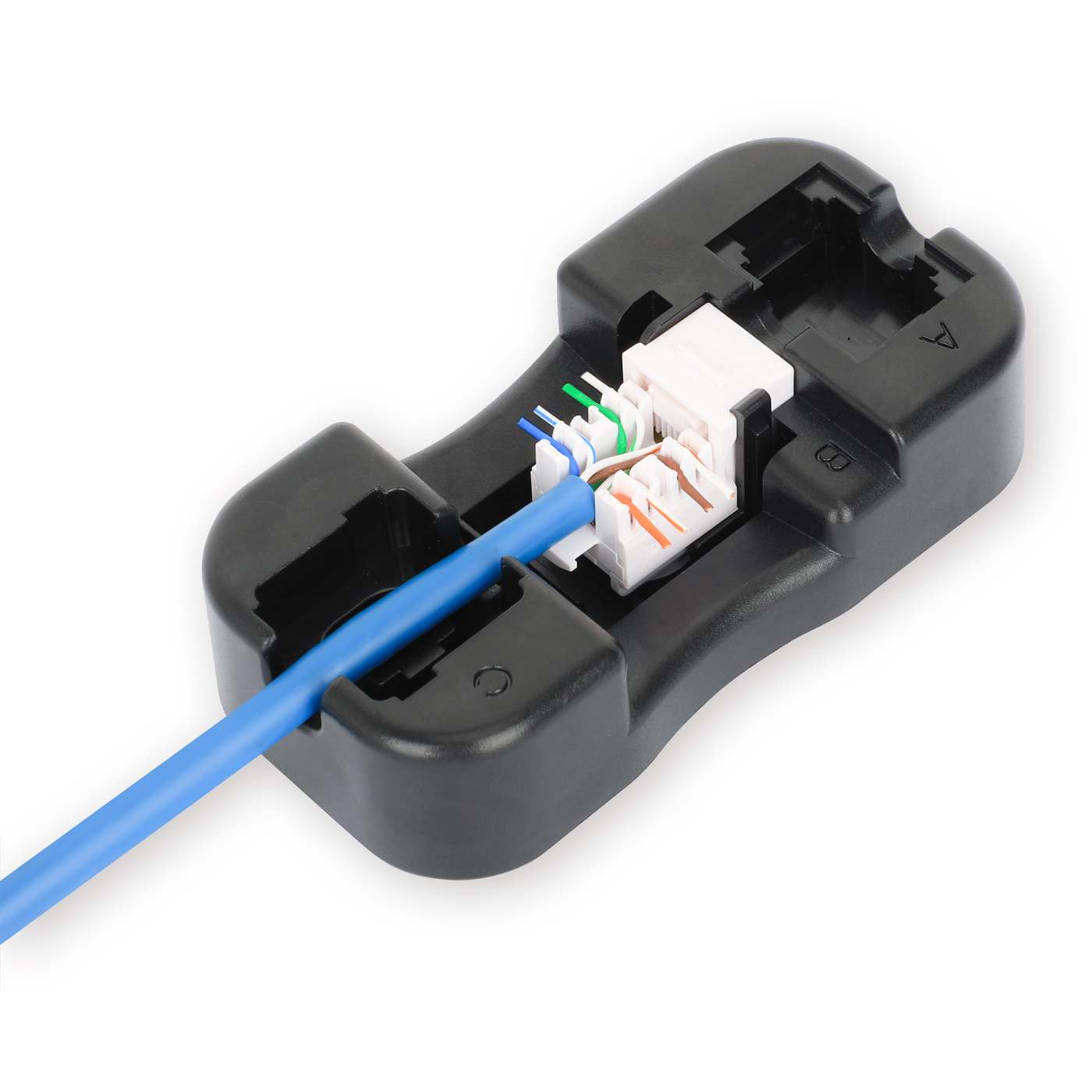 Paquete de 25 Jacks Keystone Slim Cat6, Azul Image 8