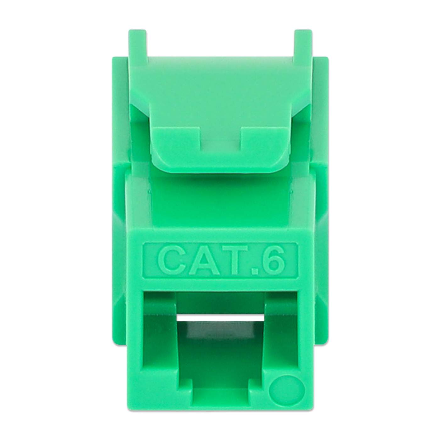 Paquete de 25 Jacks Keystone Slim Cat6, Verde Image 4