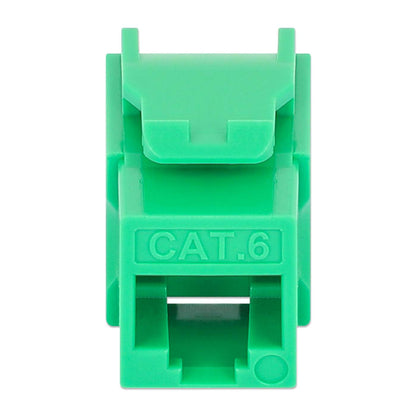Paquete de 25 Jacks Keystone Slim Cat6, Verde Image 4