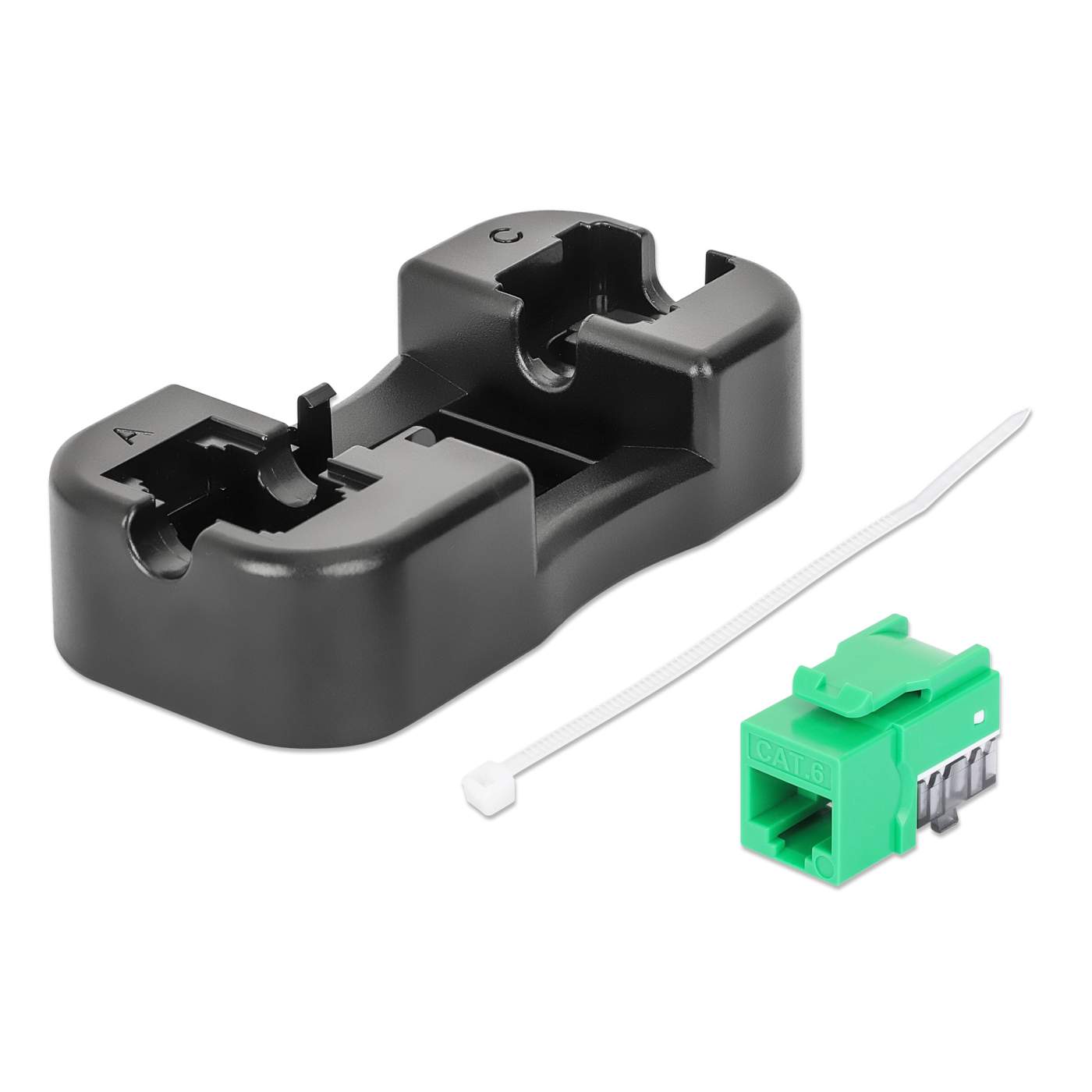 Paquete de 25 Jacks Keystone Slim Cat6, Verde Image 7