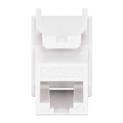 Paquete de 25 Jacks Keystone Slim Cat6, Blanco Image 4