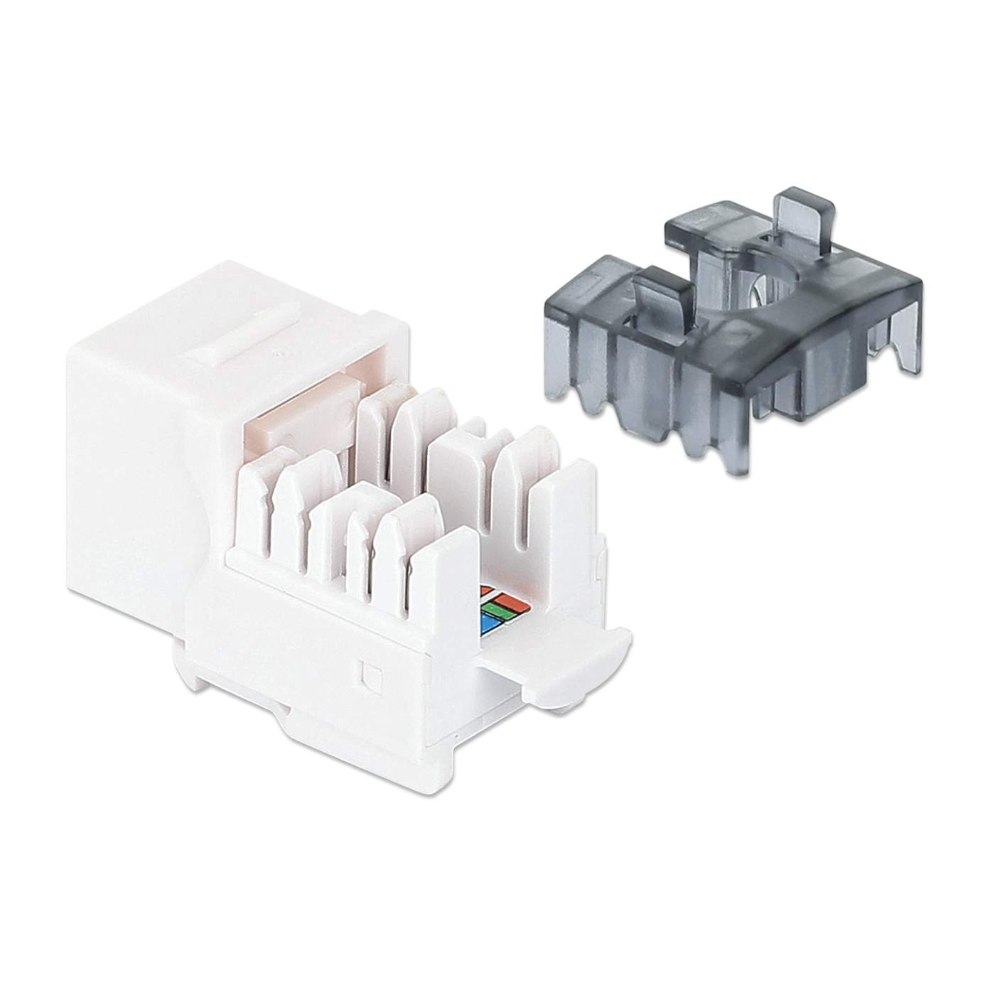 Paquete de 25 Jacks Keystone Slim Cat6, Blanco Image 6