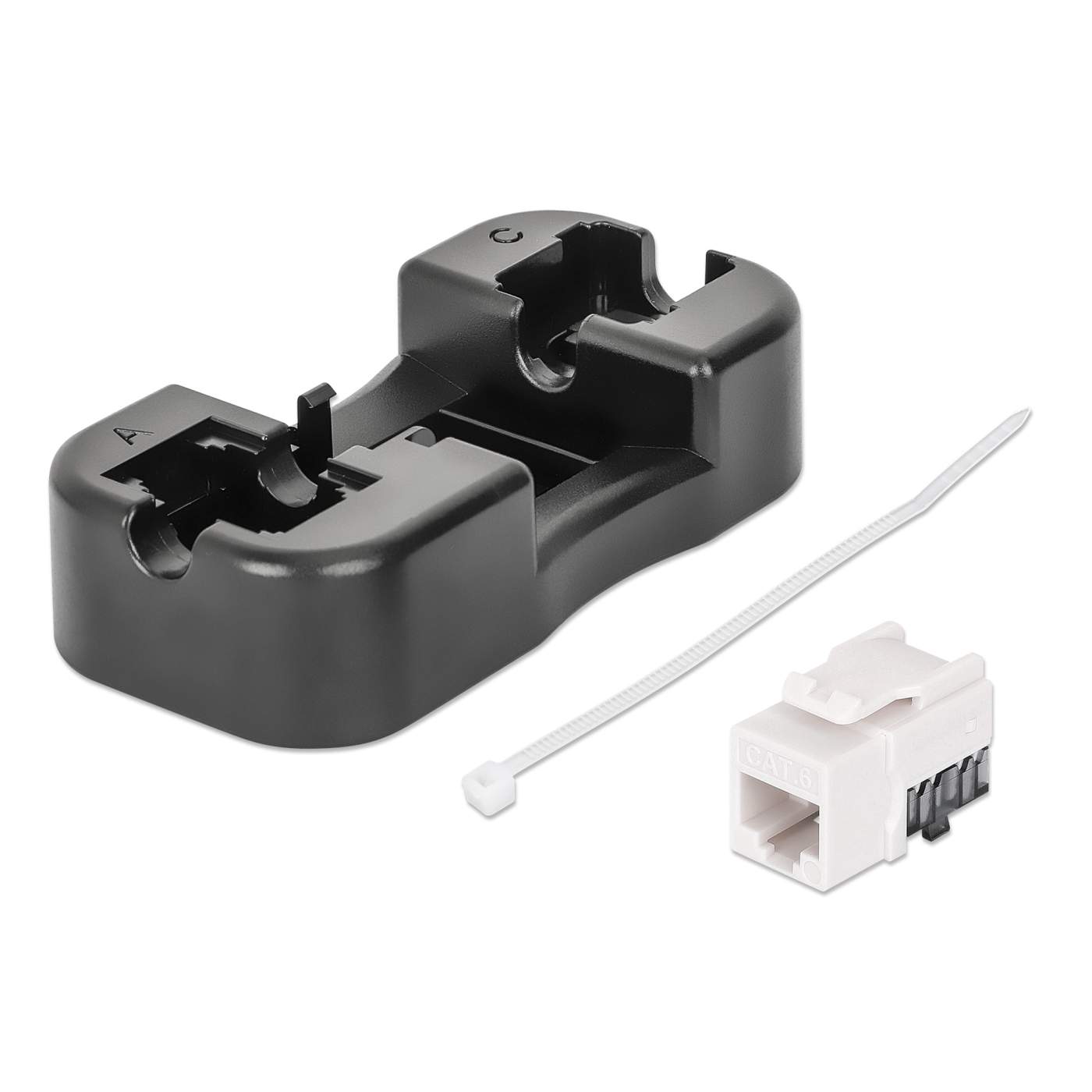 Paquete de 25 Jacks Keystone Slim Cat6, Blanco Image 7