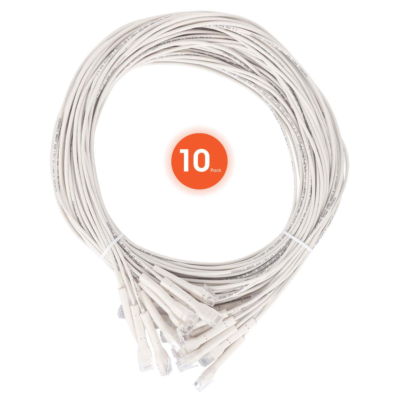 Paquete de 10 cables patch Cat6 FlexyBoot Slim, 3.0m , U/UTP Image 9
