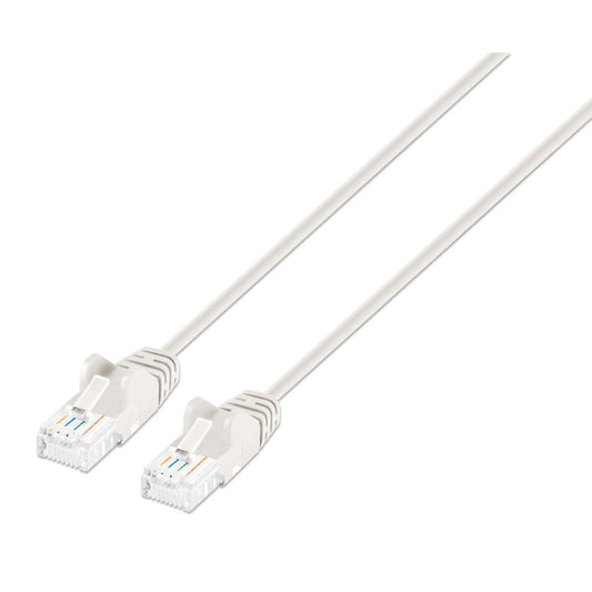 Cable de conexión de red Cat6 U/UTP delgado, 1.8 m, blanco Image 1