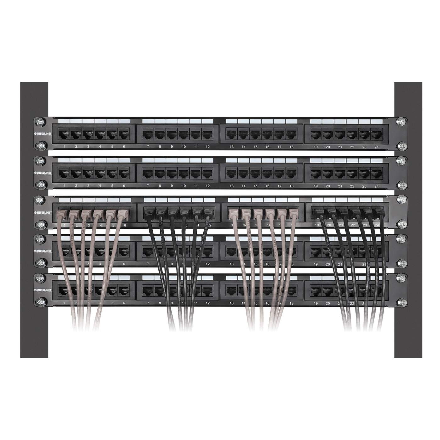 Paquete de 10 cables patch slim Cat6 U/UTP, 2 m, gris Image 6