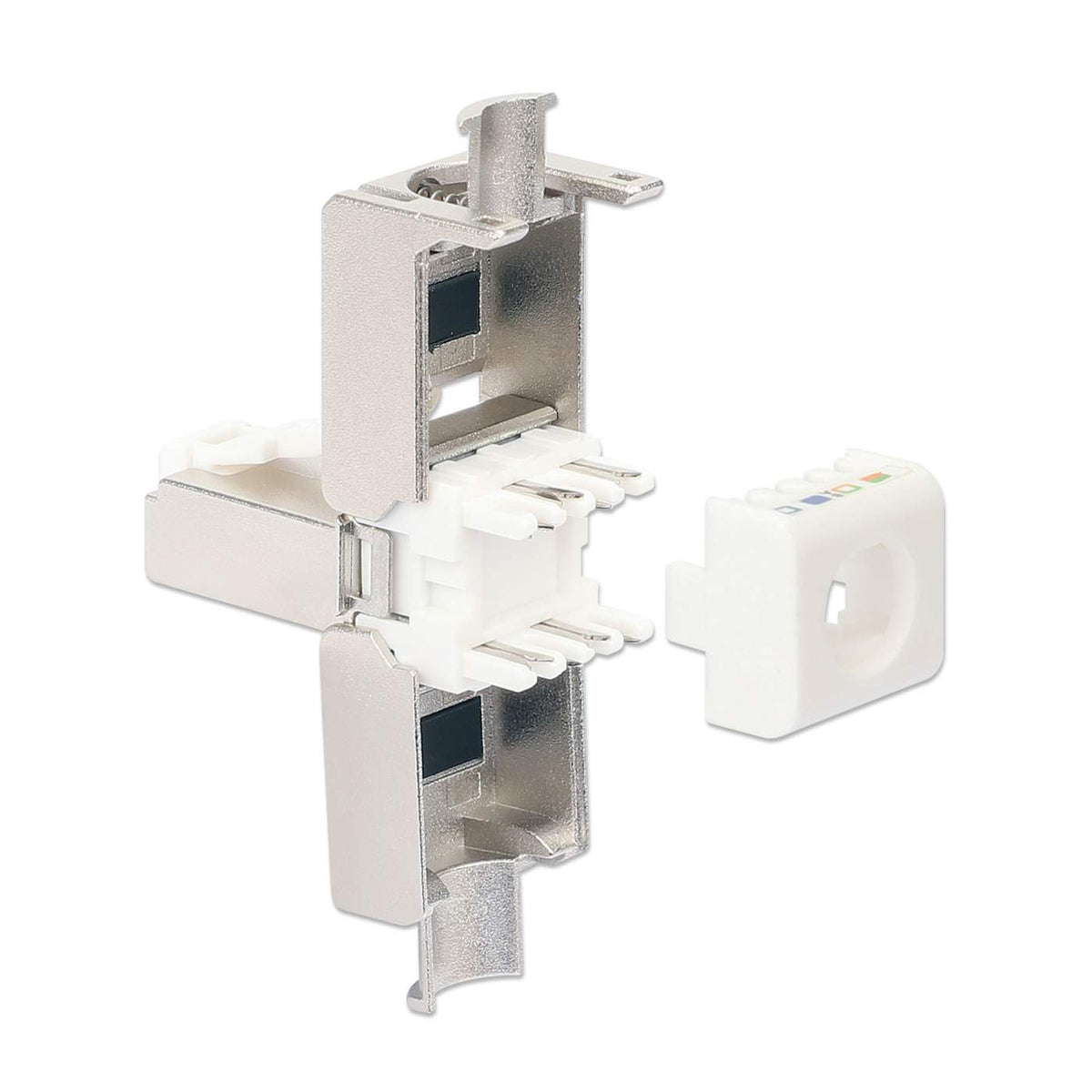 Plug modular RJ45 Cat6a blindado sin herramienta para terminación en campo, 10G Image 5