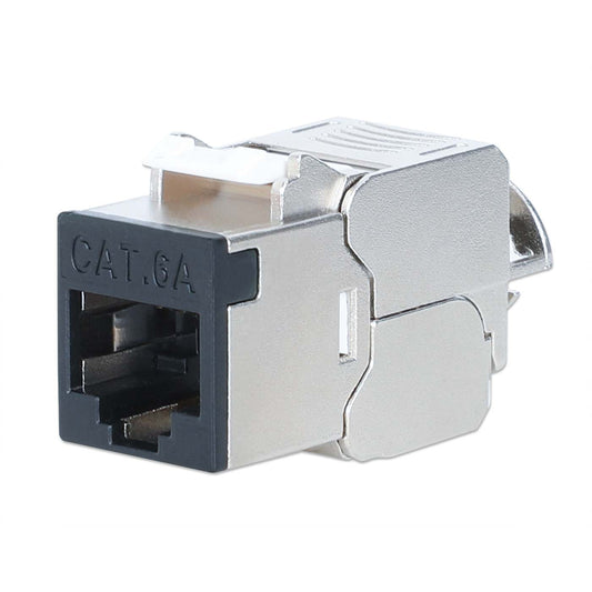 Conector Keystone Delgado Sin Cable blindado Cat6a 10G, negro Image 1