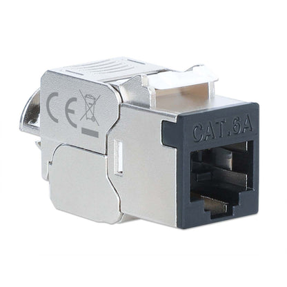 Conector Keystone Delgado Sin Cable blindado Cat6a 10G, negro Image 2