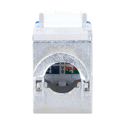 Conector Keystone Cat6a 10G apantallado sin herramientas, azul Image 4