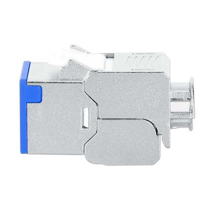 Conector Keystone Cat6a 10G apantallado sin herramientas, azul Image 5
