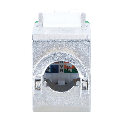Conector Keystone delgado, apantallado, Cat6a 10G, sin necesidad de herramientas, verde Image 4