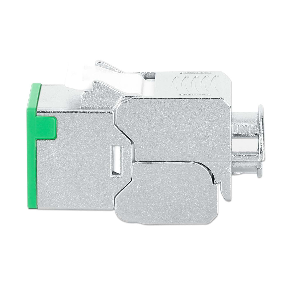 Conector Keystone delgado, apantallado, Cat6a 10G, sin necesidad de herramientas, verde Image 5