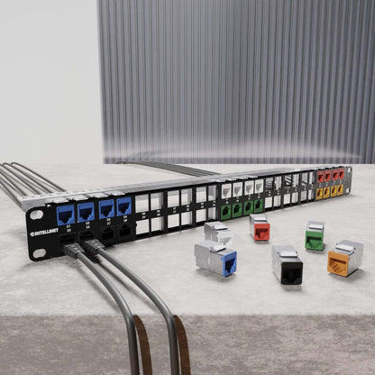 Conector Keystone apantallado sin herramientas Cat6a 10G, verde Image 8