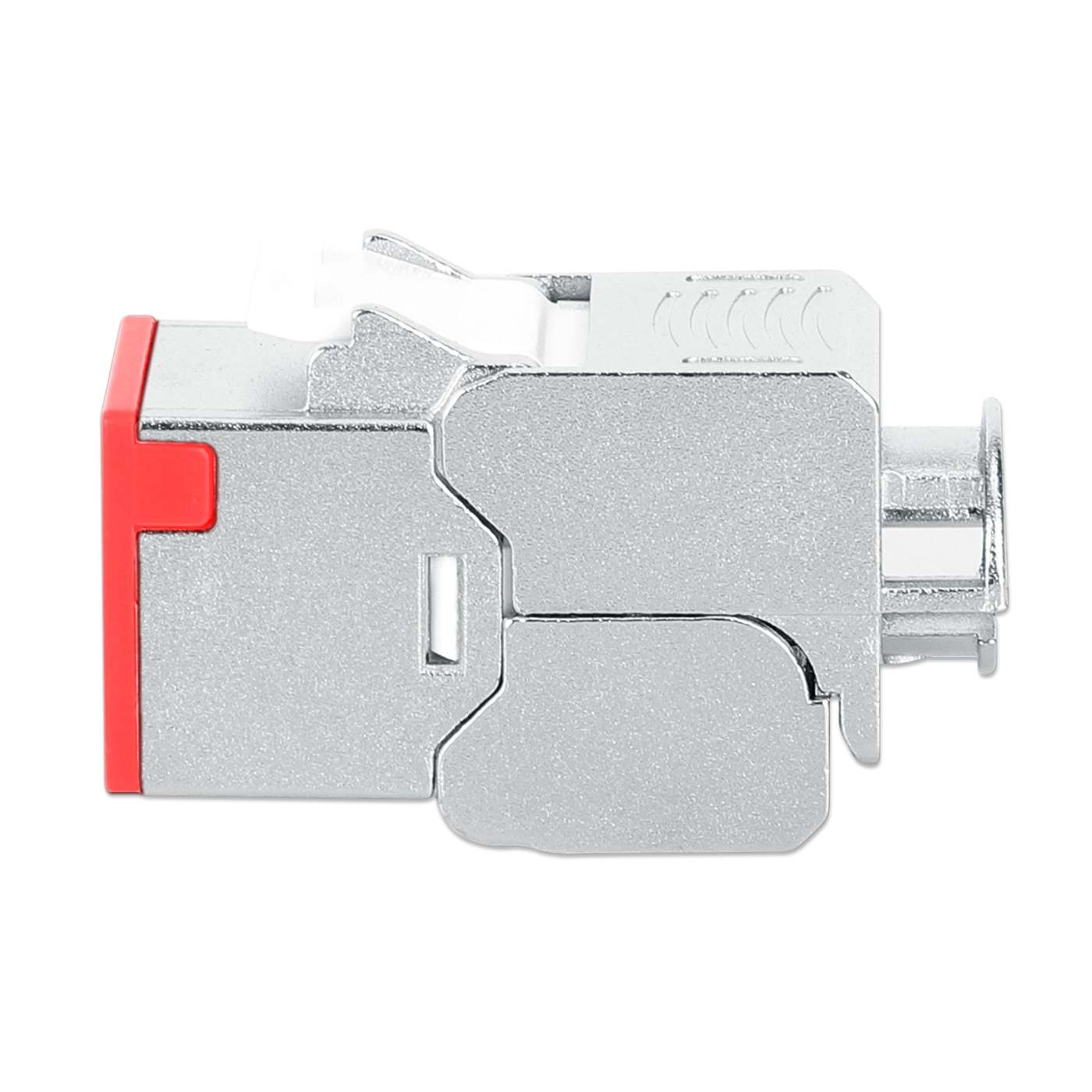 Conector Keystone apantallado sin herramientas Cat6a 10G, rojo Image 5