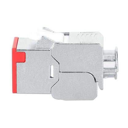 Conector Keystone apantallado sin herramientas Cat6a 10G, rojo Image 5