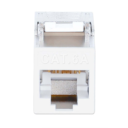 Conector Keystone Cat6a 10G apantallado sin herramientas, blanco Image 3