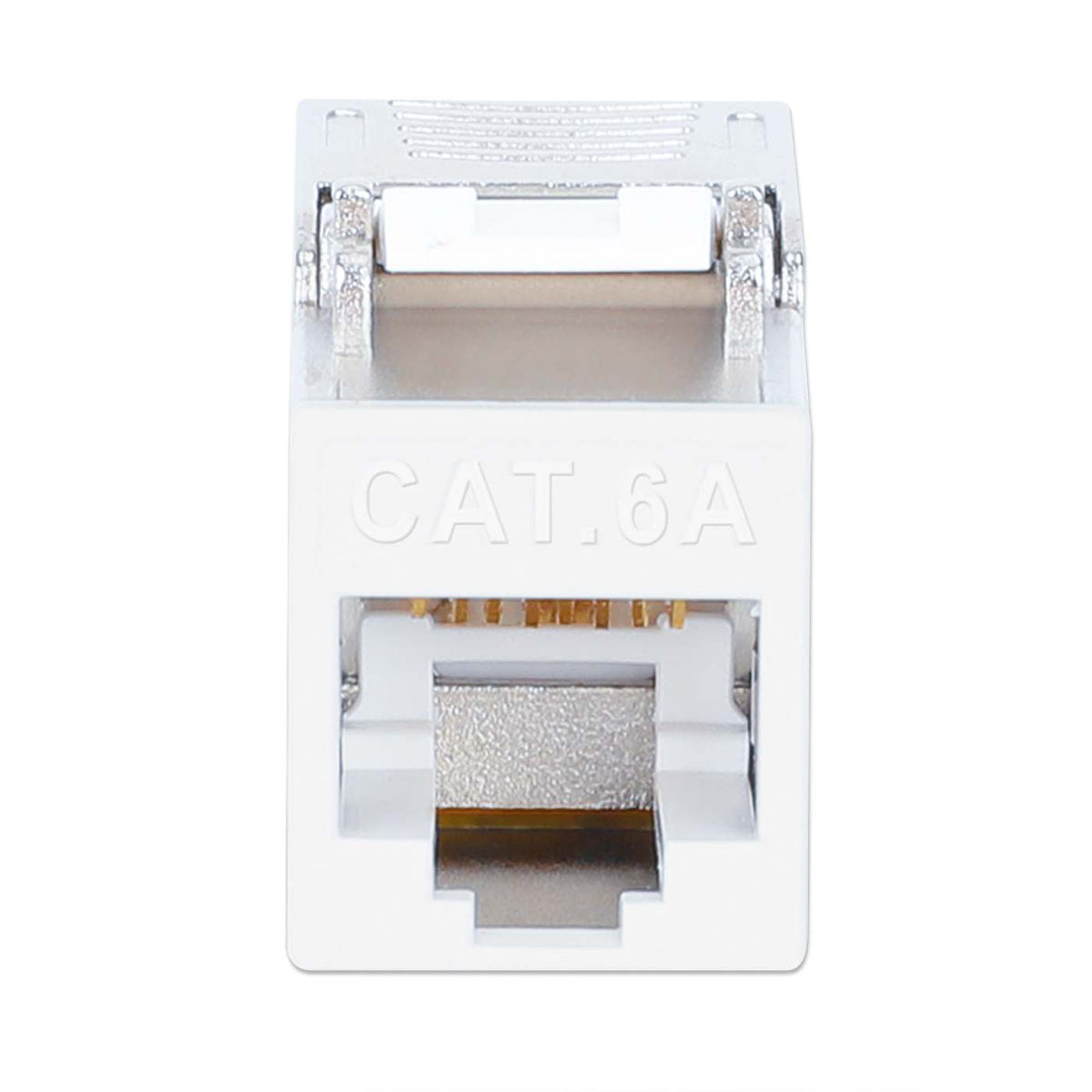 Conector Keystone delgado, apantallado, Cat6a 10G, sin necesidad de herramientas, blanco Image 3