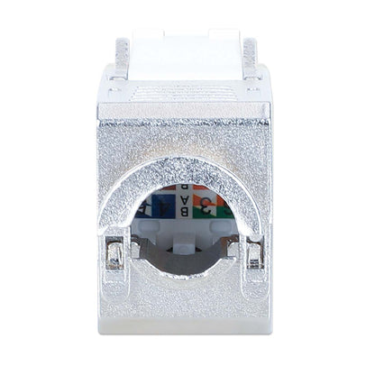 Conector Keystone Cat6a 10G apantallado sin herramientas, blanco Image 4