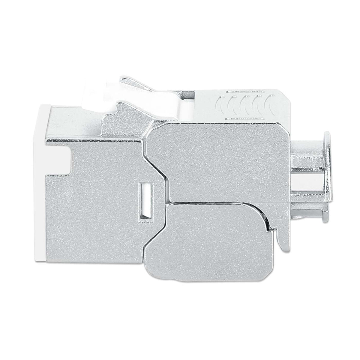 Conector Keystone delgado, apantallado, Cat6a 10G, sin necesidad de herramientas, blanco Image 5