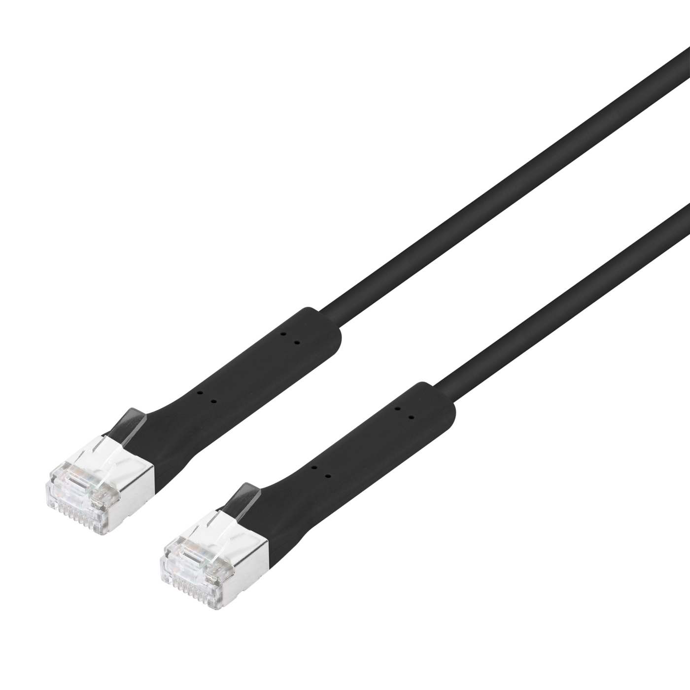 Cable de conexión de red Cat6a F/FTP FlexiBoot Slim, 0,3 m, negro Image 1