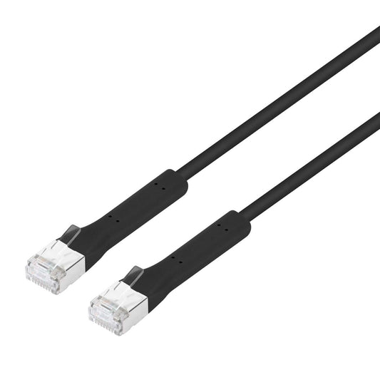 Cable de conexión de red Cat6a F/FTP FlexiBoot Slim, 0,3 m, negro Image 1