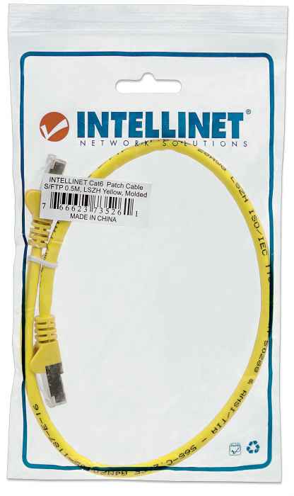 INT Cat6A patch cbl SSTP Yel  10m LSZH Packaging Image 2
