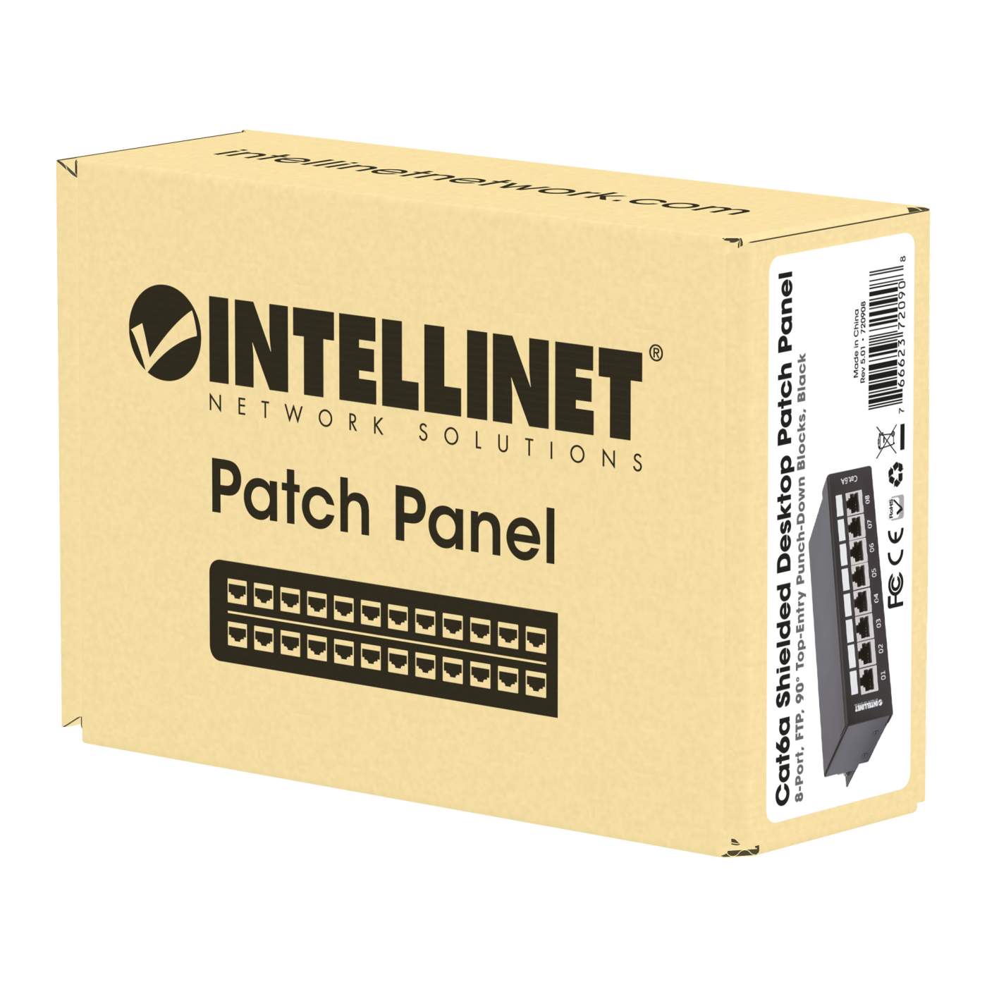 Pánel de parcheo blindado Cat 6a para escritorio Packaging Image 2
