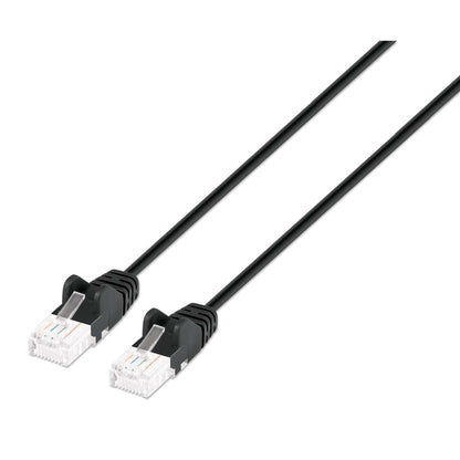 Paquete de 10 cables patch slim Cat6 U/UTP, 0.3 m, negro Image 1