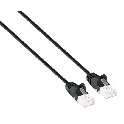 Paquete de 10 cables patch slim Cat6 U/UTP, 0.3 m, negro Image 2